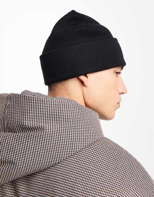 Fred Perry classic logo beanie in black, 3 of 3