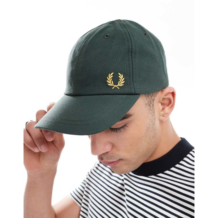 Fred Perry classic oxford baseball cap in dark green | ASOS