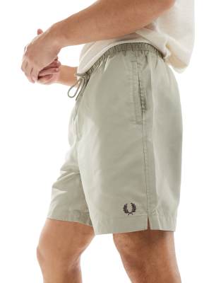 Fred Perry Fred Perry classic swim short in warm grey