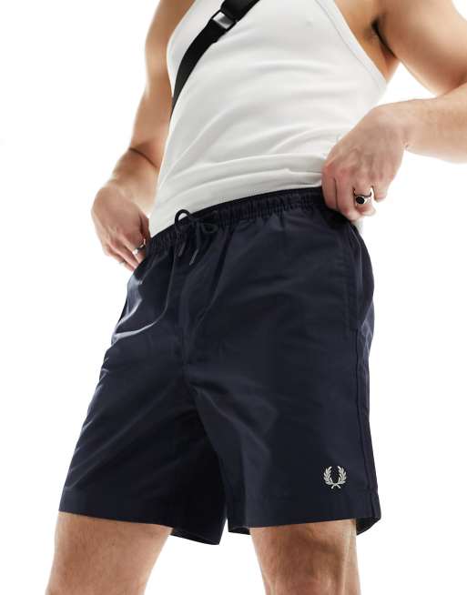 Fred Perry classic swim shorts in navy