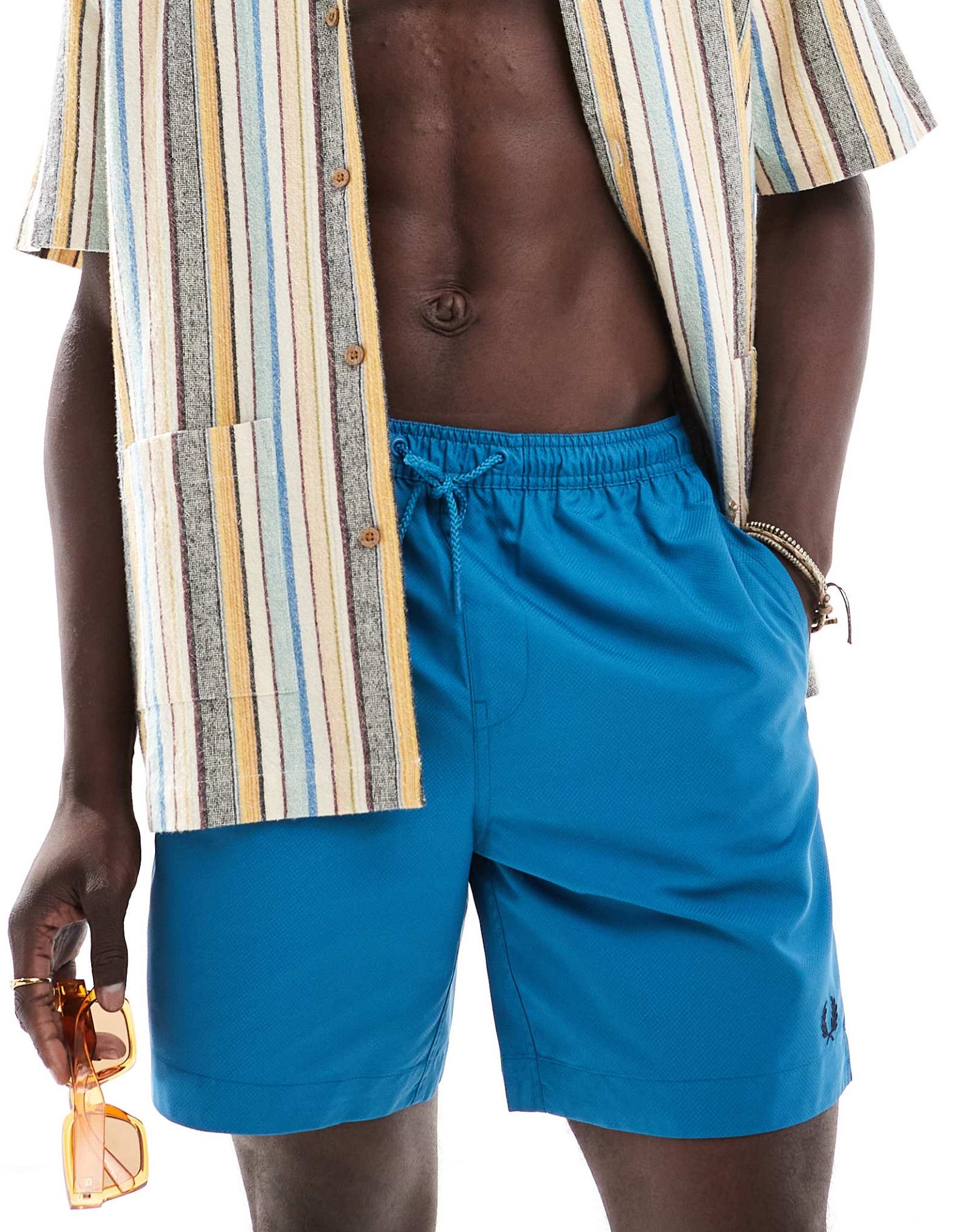 Классические плавки Fred Perry синего цвета 21790₽