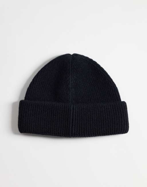 Fred Perry Classic wool beanie in black, 3 of 3