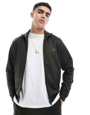 Fred Perry Fred Perry co-ord track jacket in dark green with taping