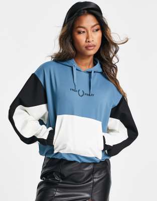 Fred Perry Color Block Hoodie In Multi Part Of A Set ModeSens