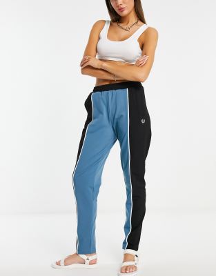 color block track pants womens