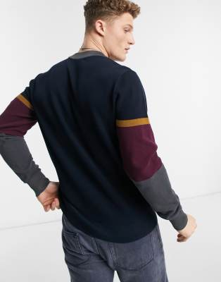 fred perry block jumper