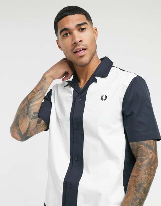 Fred perry short store sleeve shirt sale