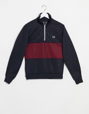 fred perry colour block track jacket