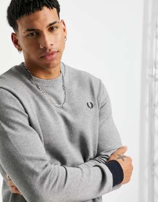 Fred Perry Contrast Panel Sweatshirt In Gray grey ModeSens