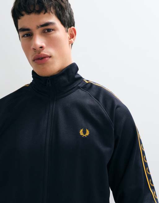Fred Perry contrast tape co-ord track jacket in navy, 5 of 5