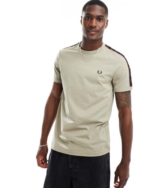 Fred perry camiseta taped retro ringer clearance