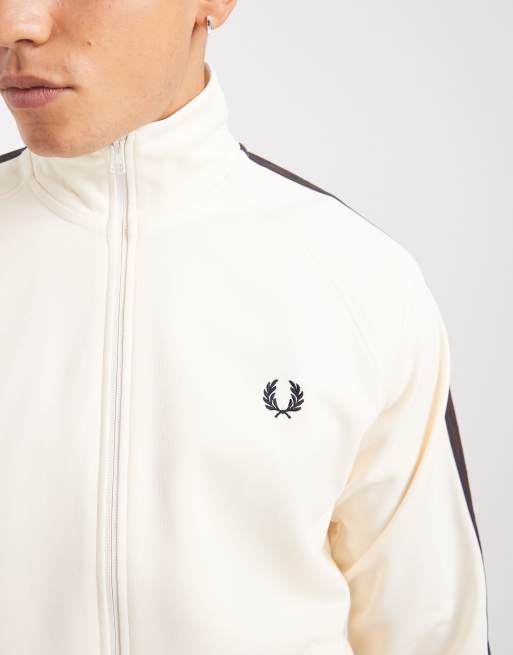 トップス FRED PERRY / Contrast Tape Track Jacket Contrast Tape Track Jacket - Ecru / Navy | Men's Track