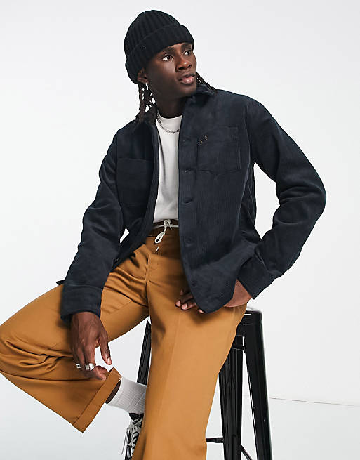 Fred Perry cord overshirt in navy | ASOS
