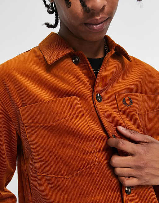 Fred Perry cord overshirt in tan | ASOS Fred Perry cord overshirt in tan | ASOS