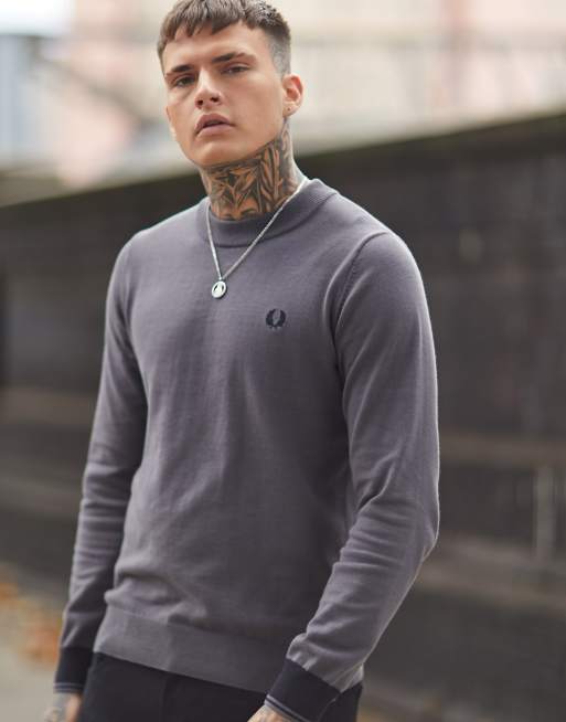 Fred perry discount crew neck sweater