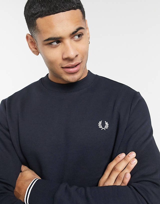 Fred Perry - crew neck sweat in navy