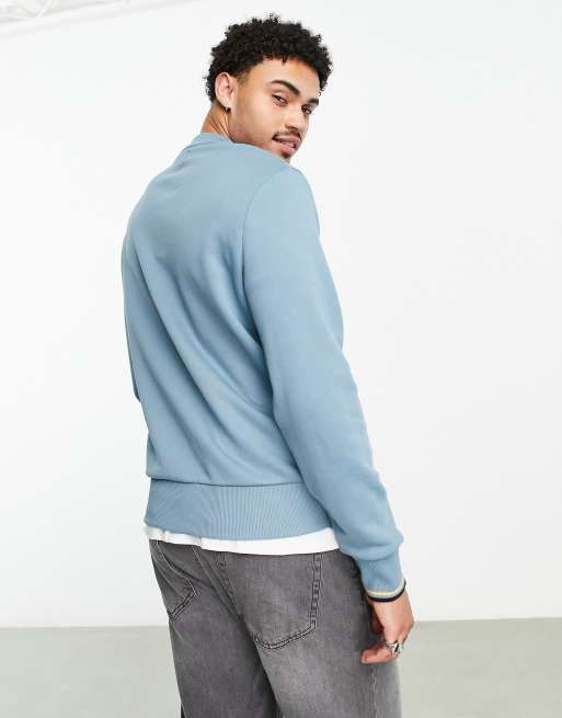 Fred perry best sale light blue sweatshirt