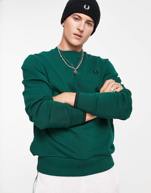 Fred perry 2024 sweatshirt green