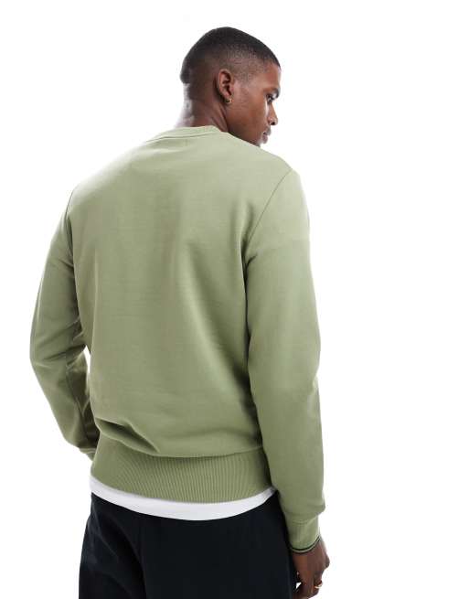 Fred Perry crew neck sweatshirt in green | ASOS