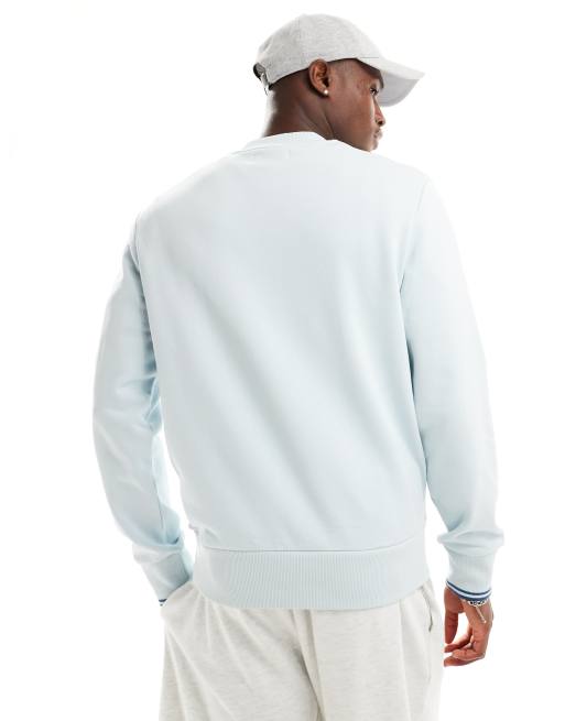 Fred Perry crew neck sweatshirt in light blue