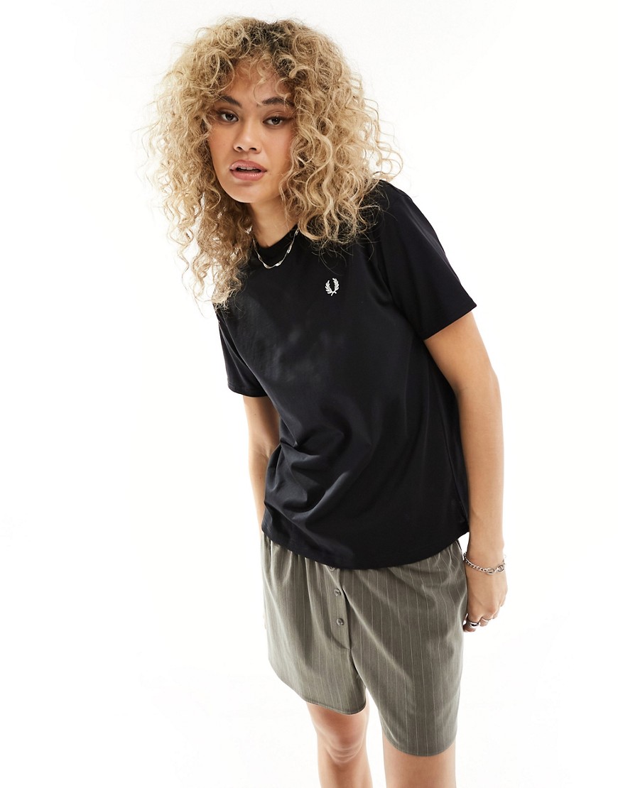 Fred Perry crew neck t-shirt in black