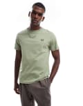 [Fred Perry] Fred Perry Crew Neck T-Shirt in Green L OLIVE MINT