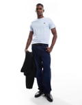 [Fred Perry] Fred Perry crew neck t-shirt in light blue L Light smoke