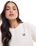 [Fred Perry] Fred Perry crew neck t-shirt in light pink 32 SILKY PEACH