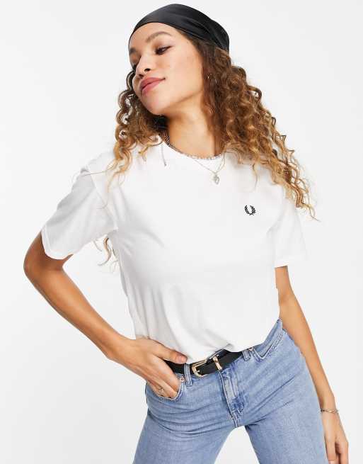 Womens fred perry t sales shirt