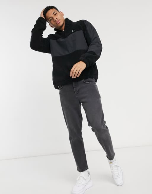 Fred perry discount woven panel sweatshirt