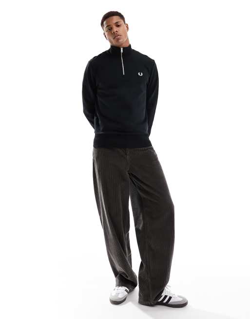 Fred Perry – Czarna bluza z zamkiem pod szyją, 3 z 4