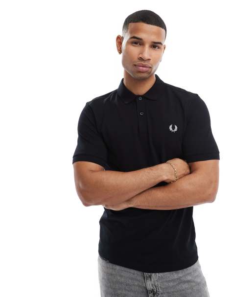 Fred Perry polo shirt in black