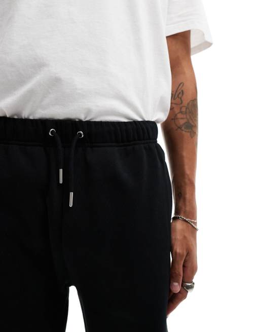 Fred Perry – Czarne spodnie dresowe z pętelkowym
