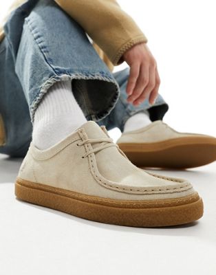 Fred Perry dawson low suede shoe in beige