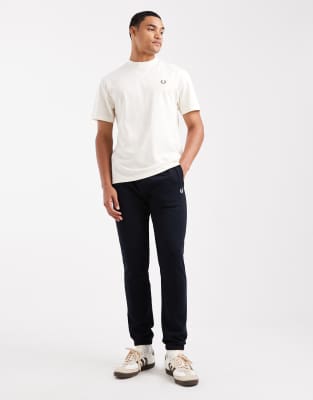 Fred Perry Drawstring Sweatpants In Blue