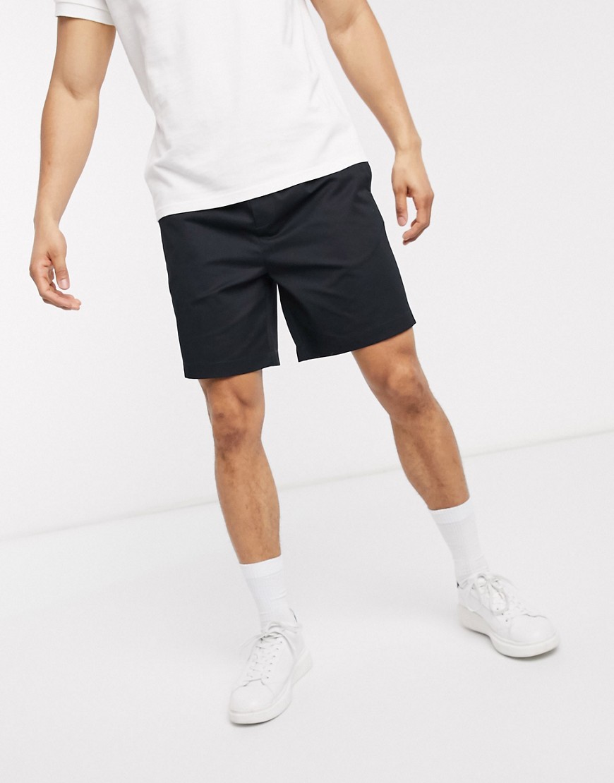 Fred Perry drawstring twill shorts in navy