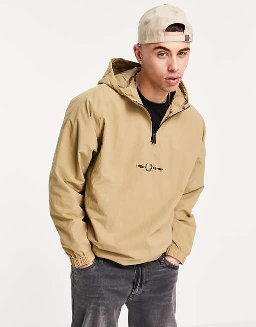 Fred perry embroidered sales half zip jacket Fred perry embroidered sales half zip jacket