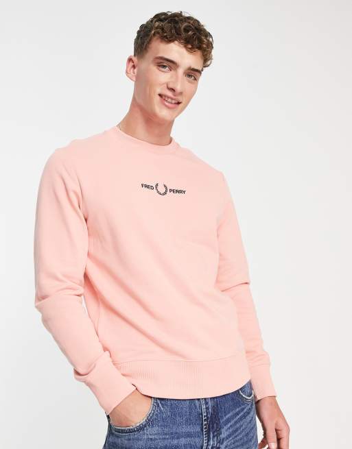 Fred perry sweatshirt pink new arrivals