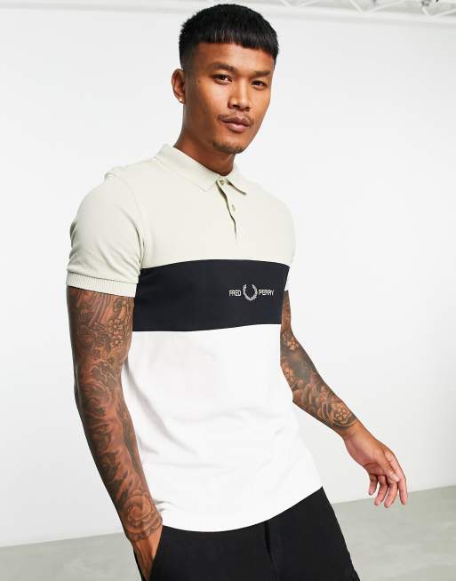 fred perry panel polo