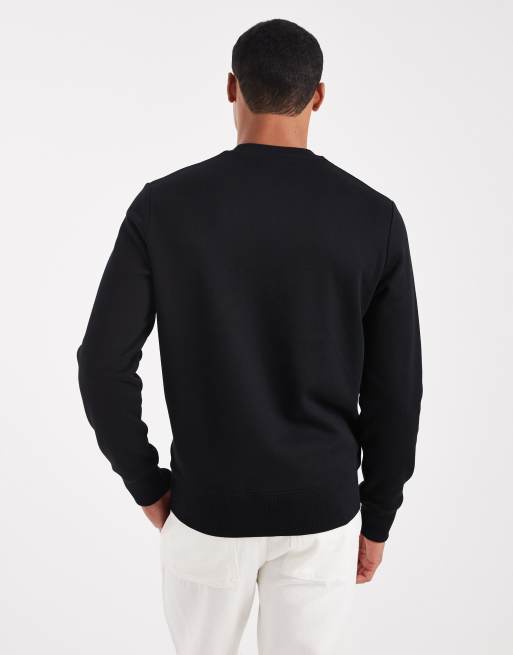 Fred Perry embroidered sweatshirt in black, 3 of 5