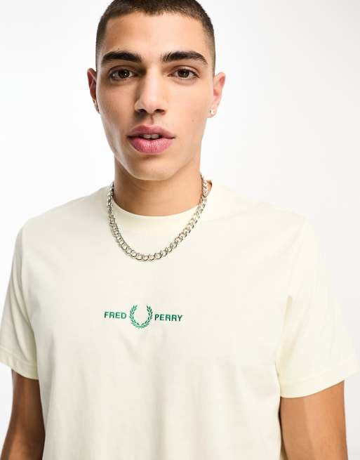 Off high quality White Embroidered T-Shirt