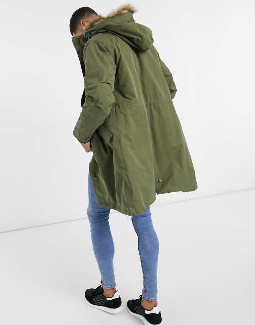 Fred perry 2025 parka green