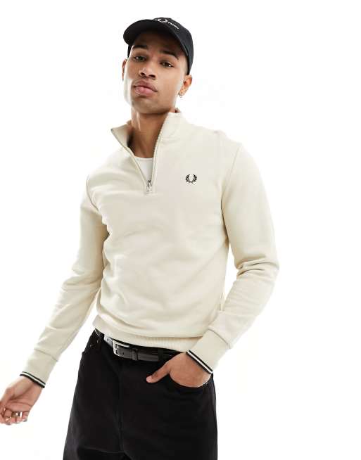 Felpa zip hot sale fred perry