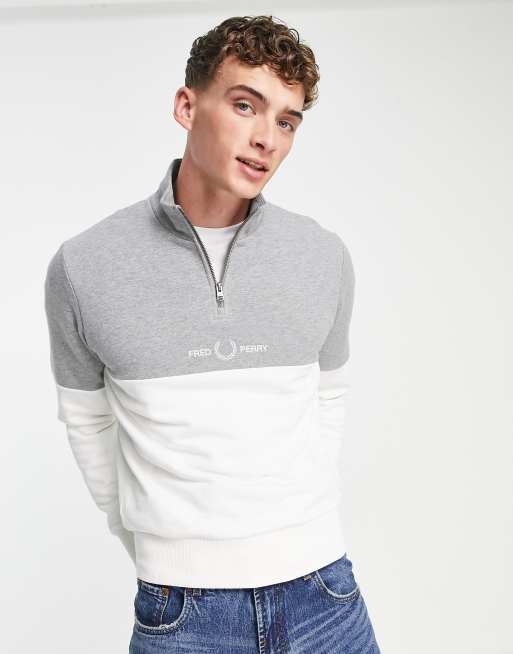 Felpa fred perry con zip 2025