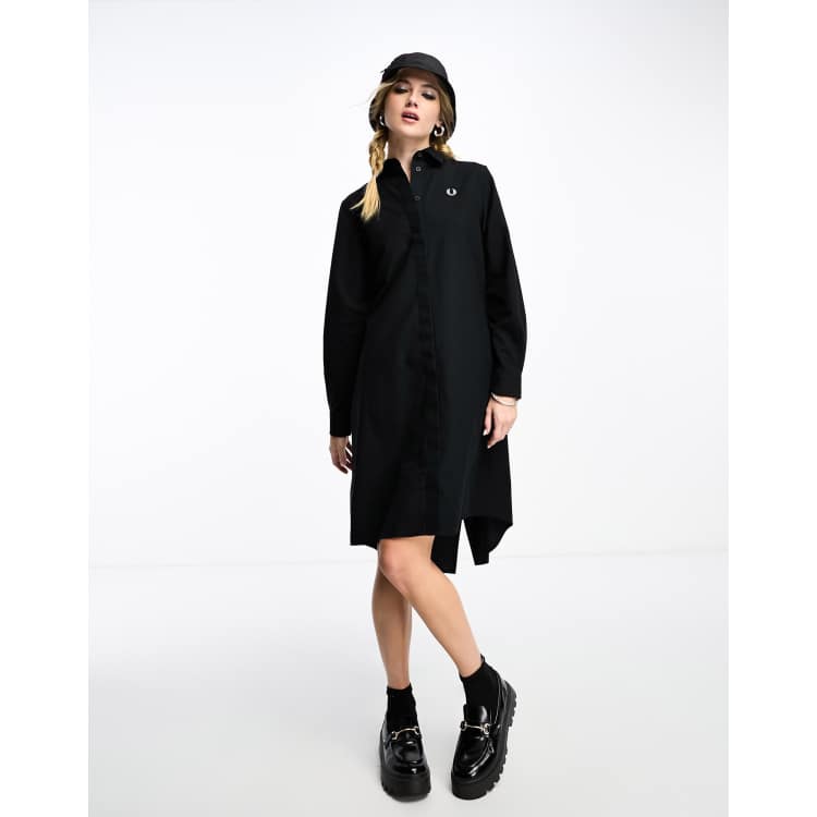 FRED PERRY ✨ Fishtail Hem Shirt Dress