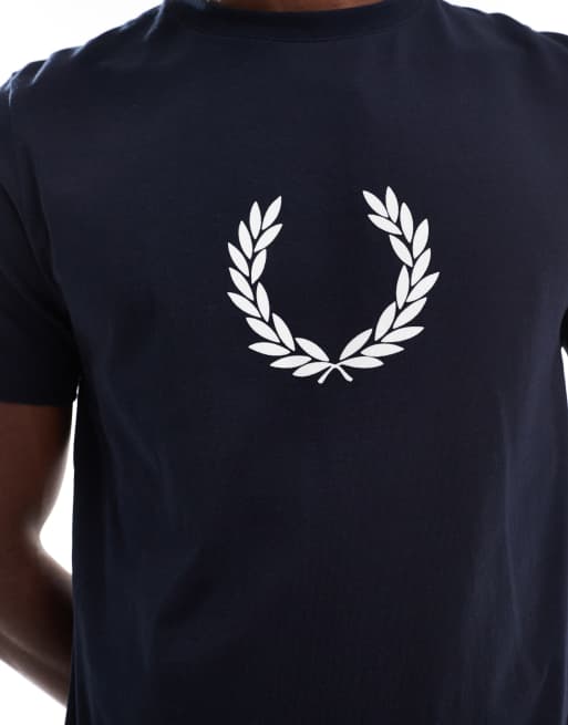 【FRED PERRY】Textured Laurel Wreath T-Shirt ※送関込 Textured Laurel Wreath T-Shirt - Ecru | Men's T-Shirts
