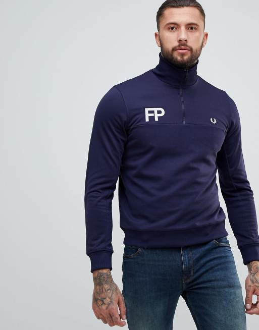 Fred perry half 2024 zip track jacket