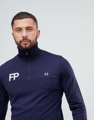 fred perry half zip track jacket