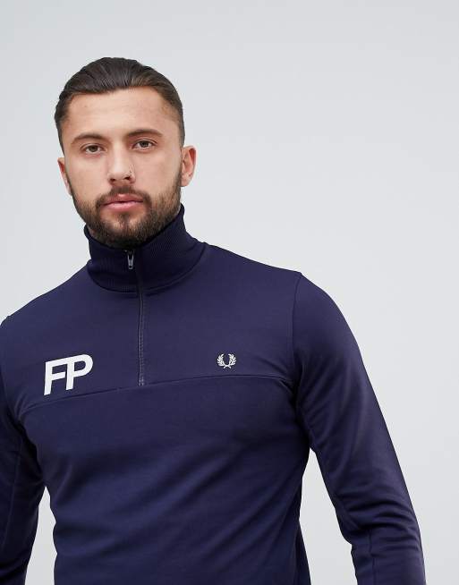 Fred perry half zip sale track jacket