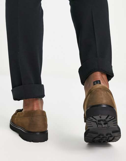 Fred Perry GH Bass suede loafer in brown ASOS
